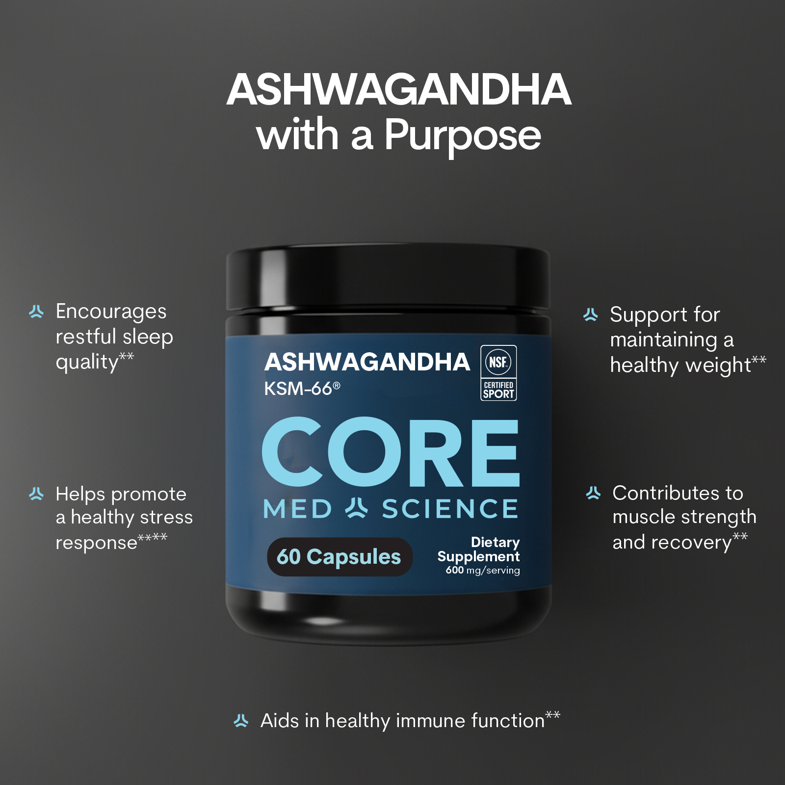 Ashwagandha (KSM-66): Bottle (60 Count)
