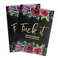 2025 Calendar For Tired-Ass Women Swear Word 12 Month Weekly Daily Wall Planner