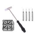 Watch Repair Band Link Remover Tool Kit - Hammer Punch Pins Watch Strap Holder