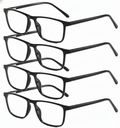 Reading Glasses Mens Womens Unisex Readers Eyeglasses 8 Pack Glasses New Square