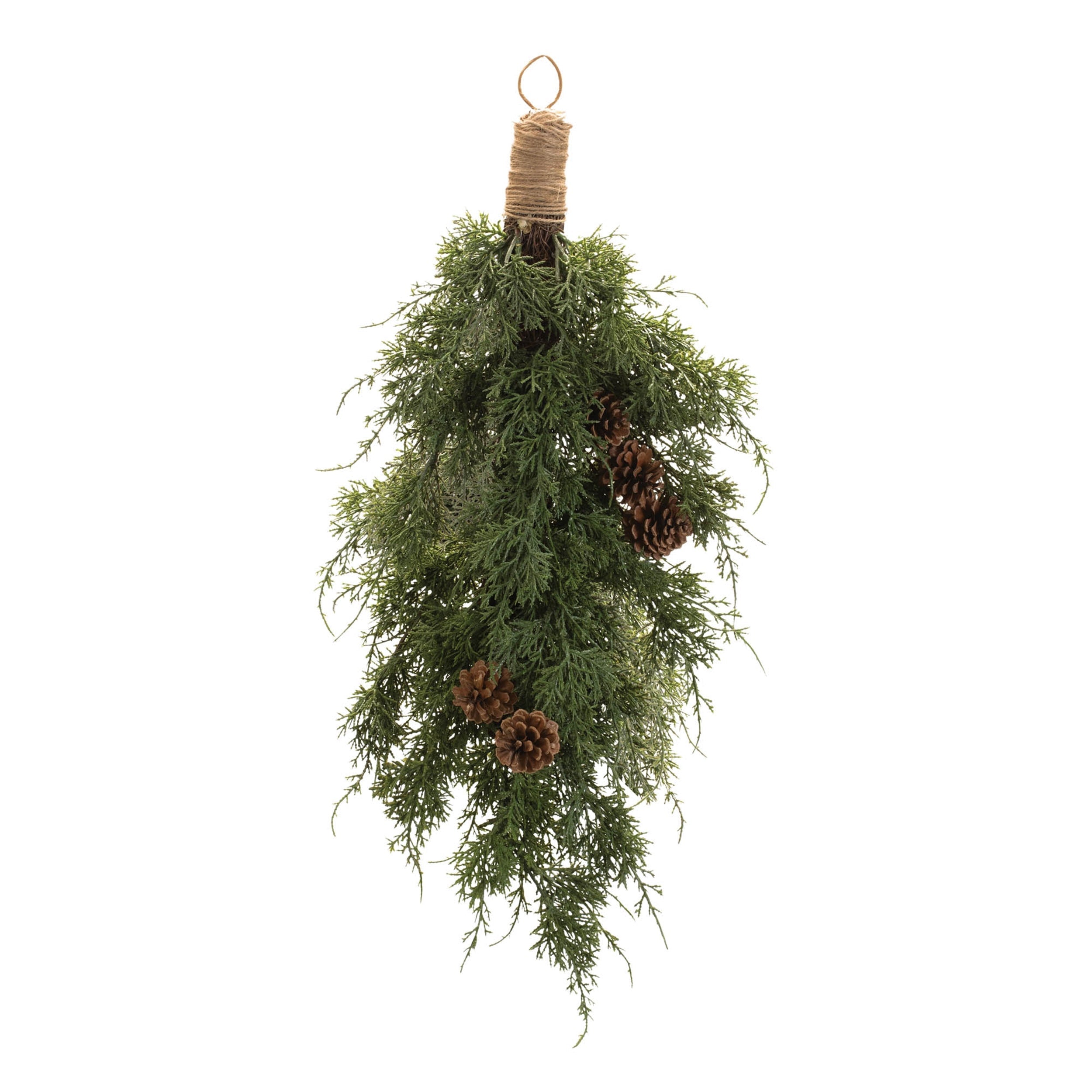 Pine and Pinecones Wall Swag Bundle 28"H