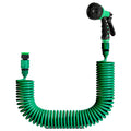 EVA Recoil Garden Hose Flexible Self-coiling Water Hose with 3/4� and 1/2� Adapter with 7 Spraying Modes for Boat Greenhouse Yard Patio