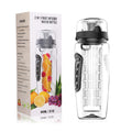 32oz Fruit Infuser Water Bottle with Flip Top Lid - Perfect for Office, Home, Sport, Running, Walking, Hiking