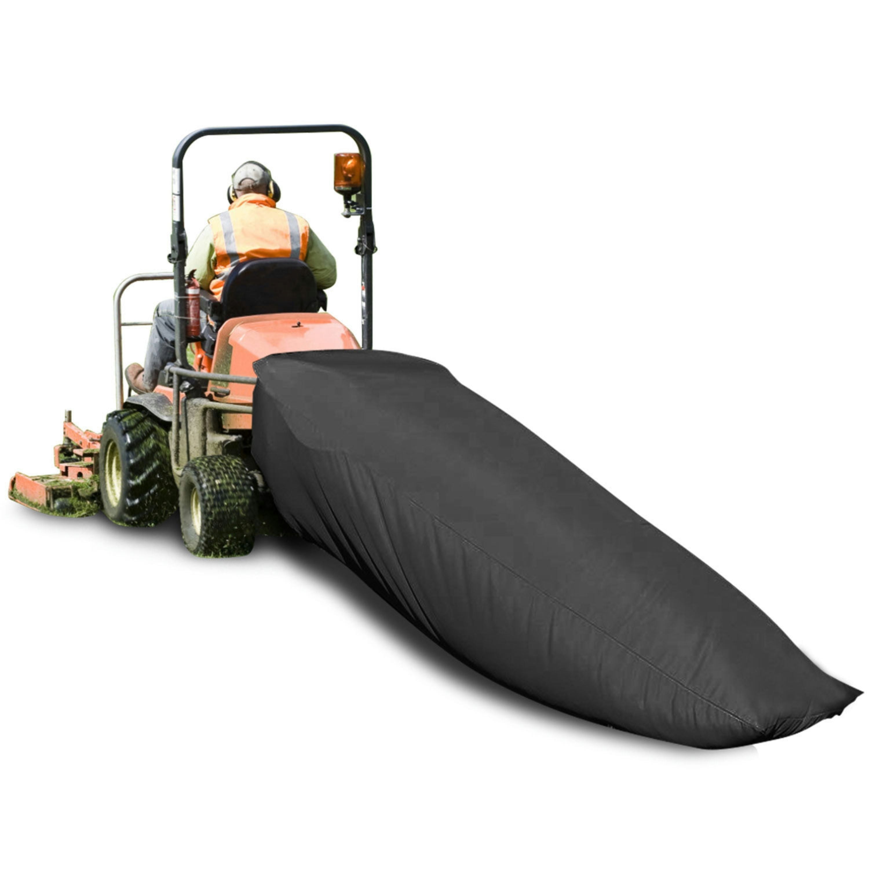 Lawn Tractor Leaf Bag 54 Cubic Feet Standard Garden Waste Collection Bag w/ 112in Opening For Fast & Easy Leaf Collection Riding Lawn Mower Rubbish Ba
