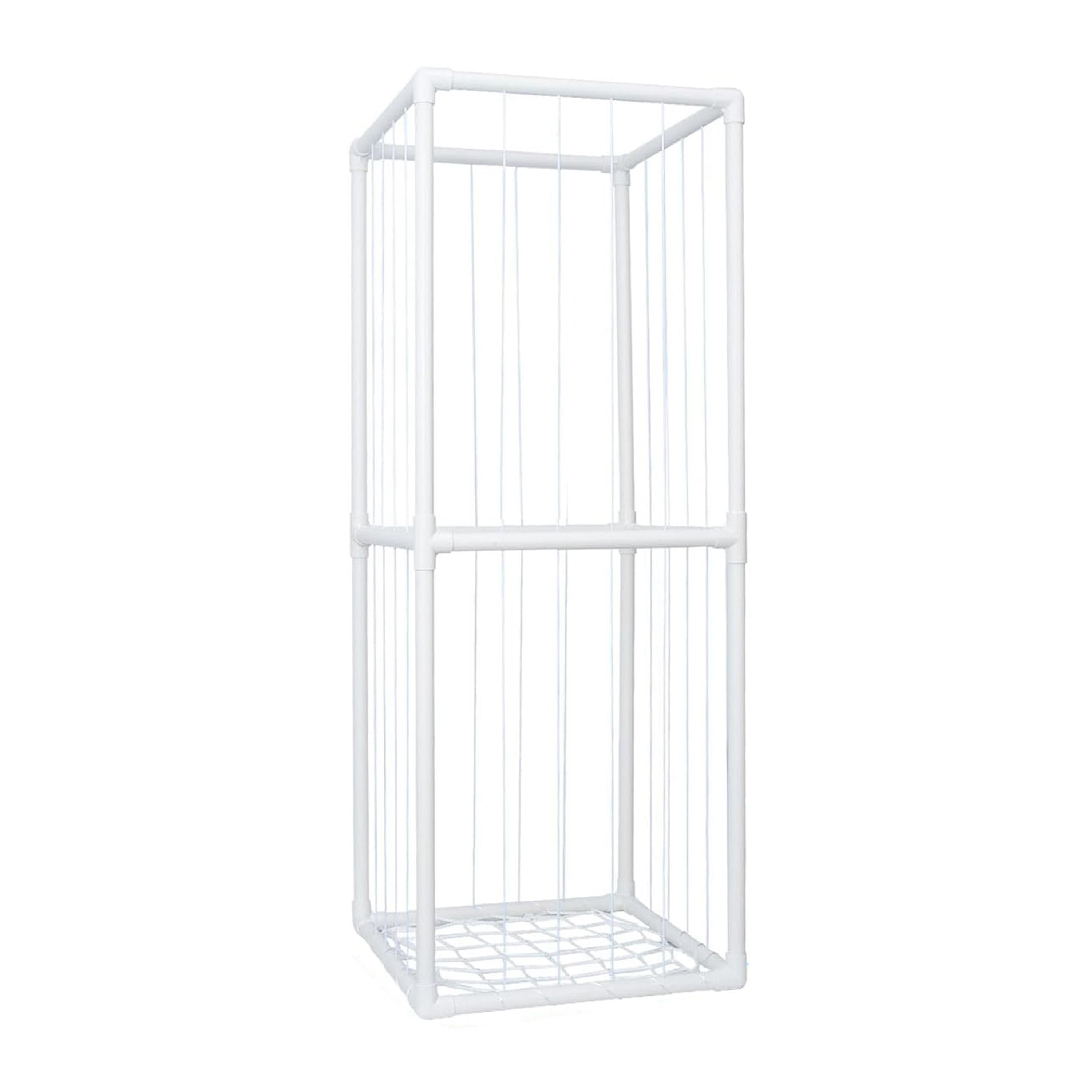 Stuffed Animal Storage PVC Plush Organizer Shelf Plush Stuffed Animal Holder Standing Kids Toy Storage Cage with Elastic Band for Nursery Play Room Be