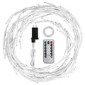 Lighted Birch Garland, 7.87FT, 144 LEDs, 8 Modes, Timer, IP45 Waterproof