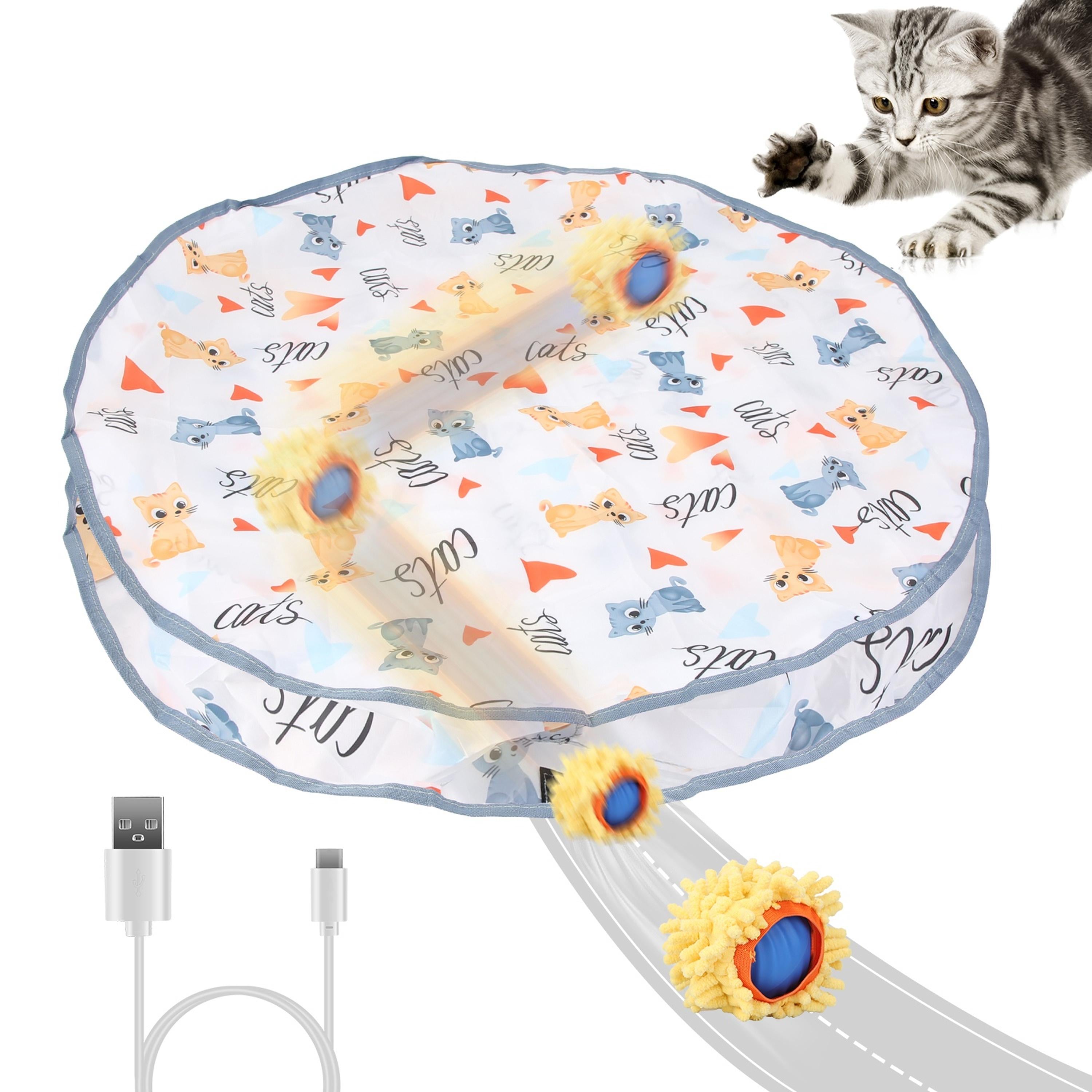 Rechargeable Cat Toy Ball Motion-Activated Rolling Mouse Game