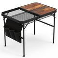 35.43x23.62x26in Foldable Camping Table, Aluminum BBQ Table, Adjustable