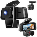 1080P FHD 3-Channel WiFi Dash Cam 170� Wide Angle Night Vision