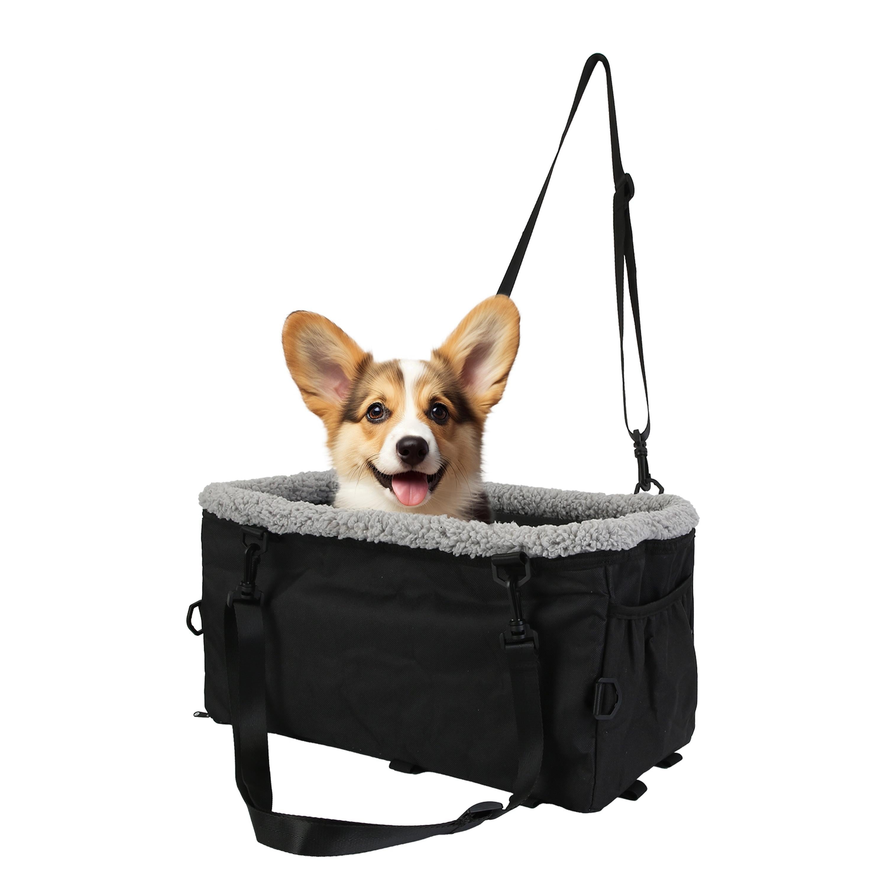 Small Dog Car Seat w/ Harness � Console Booster Seat up to 9LBS