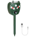 Ultrasonic Solar Animal Repeller w/ 5 Modes � Snake Squirrel Bird Dog Cat