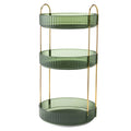 3 Tier Rotating Makeup Organizer 360� Spinning Perfume Cosmetic Storage Tray 55LBS Load Countertop Shelves for Lotion Lipstick