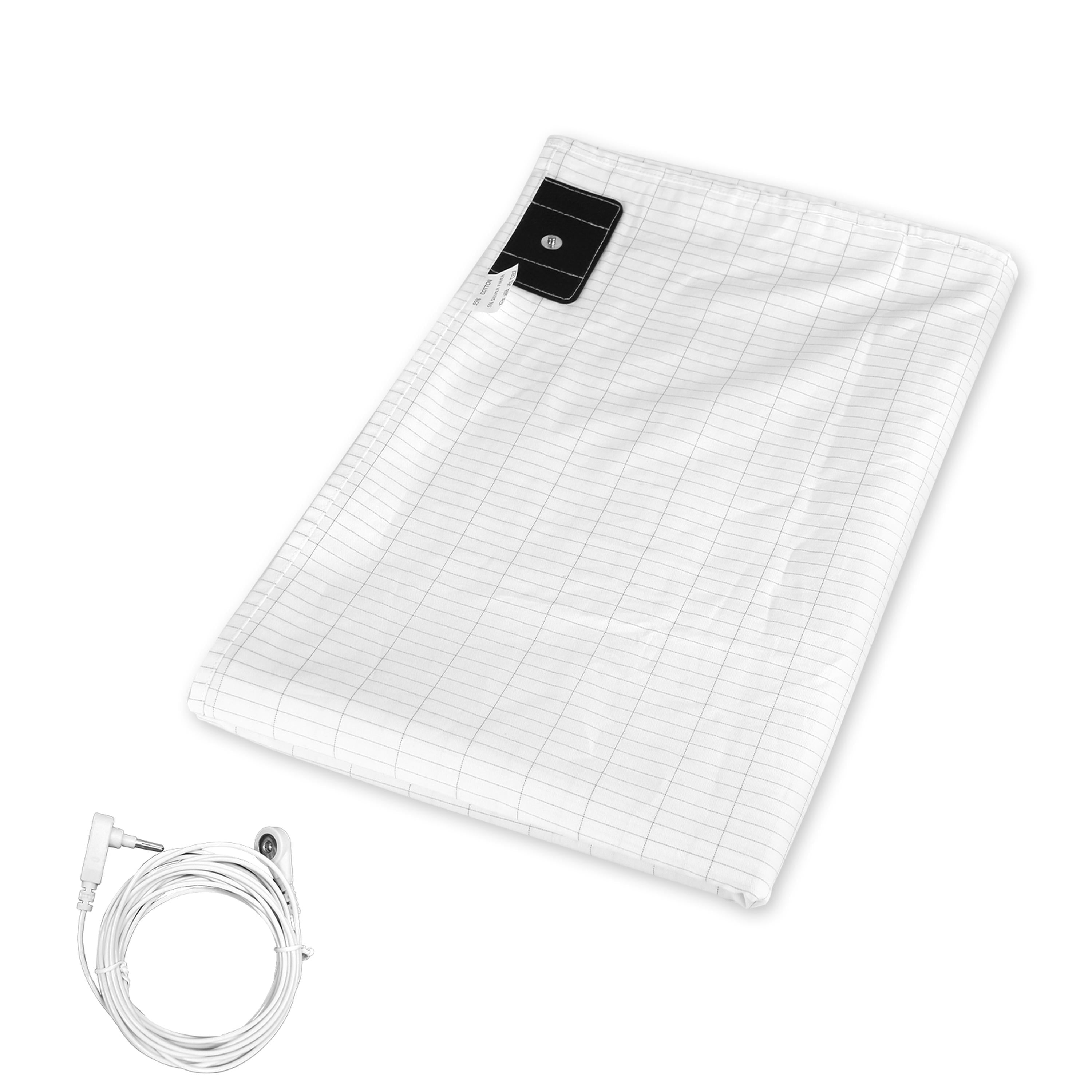 King Size Grounding Sheet 95% Cotton 5% Silver w/ 15FT Cord for Sleep