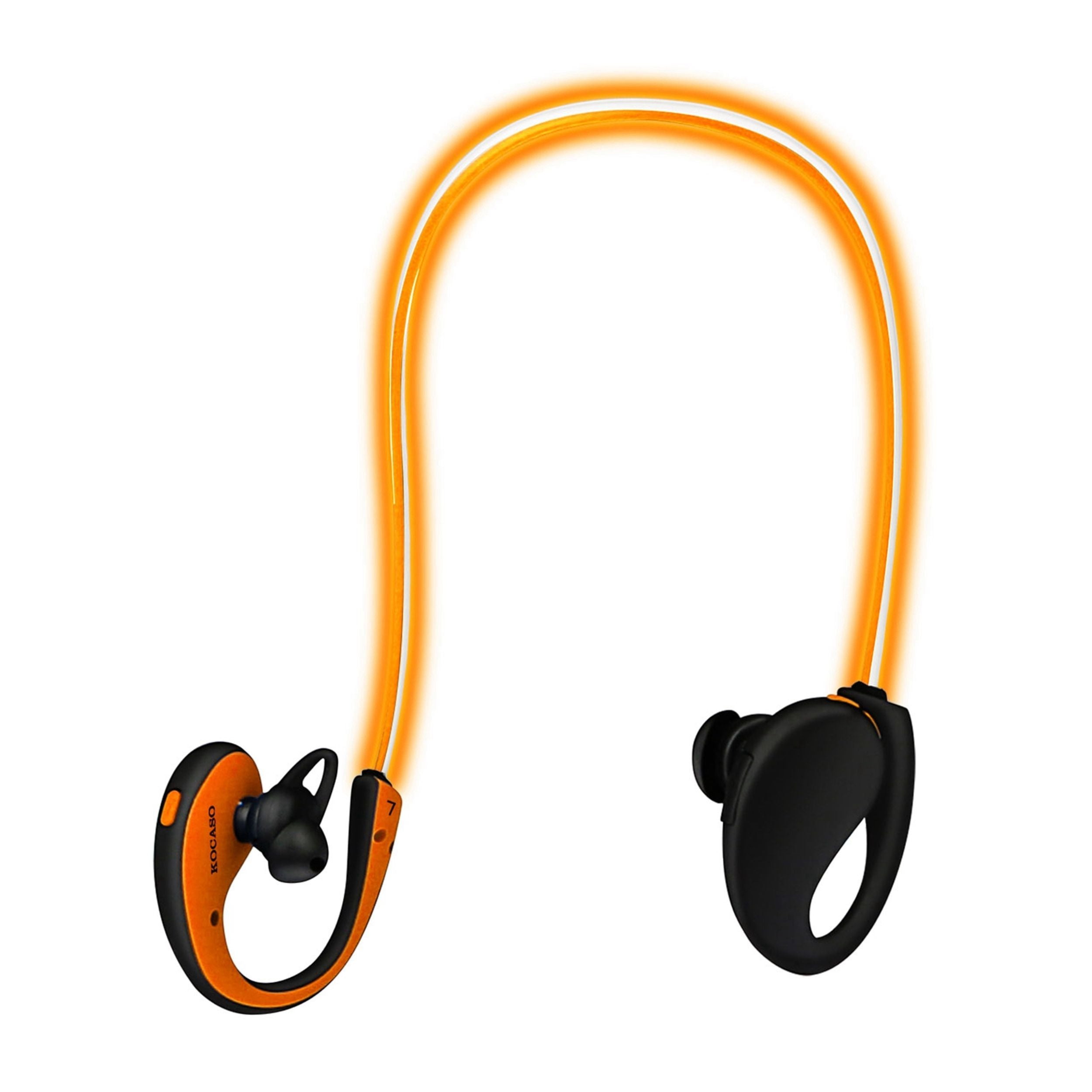 Wireless Neckband Earphones V4.1 HD Stereo Sweat-proof Headphones with LED Light Mic - 8Hrs Work, Running - 1 Pack