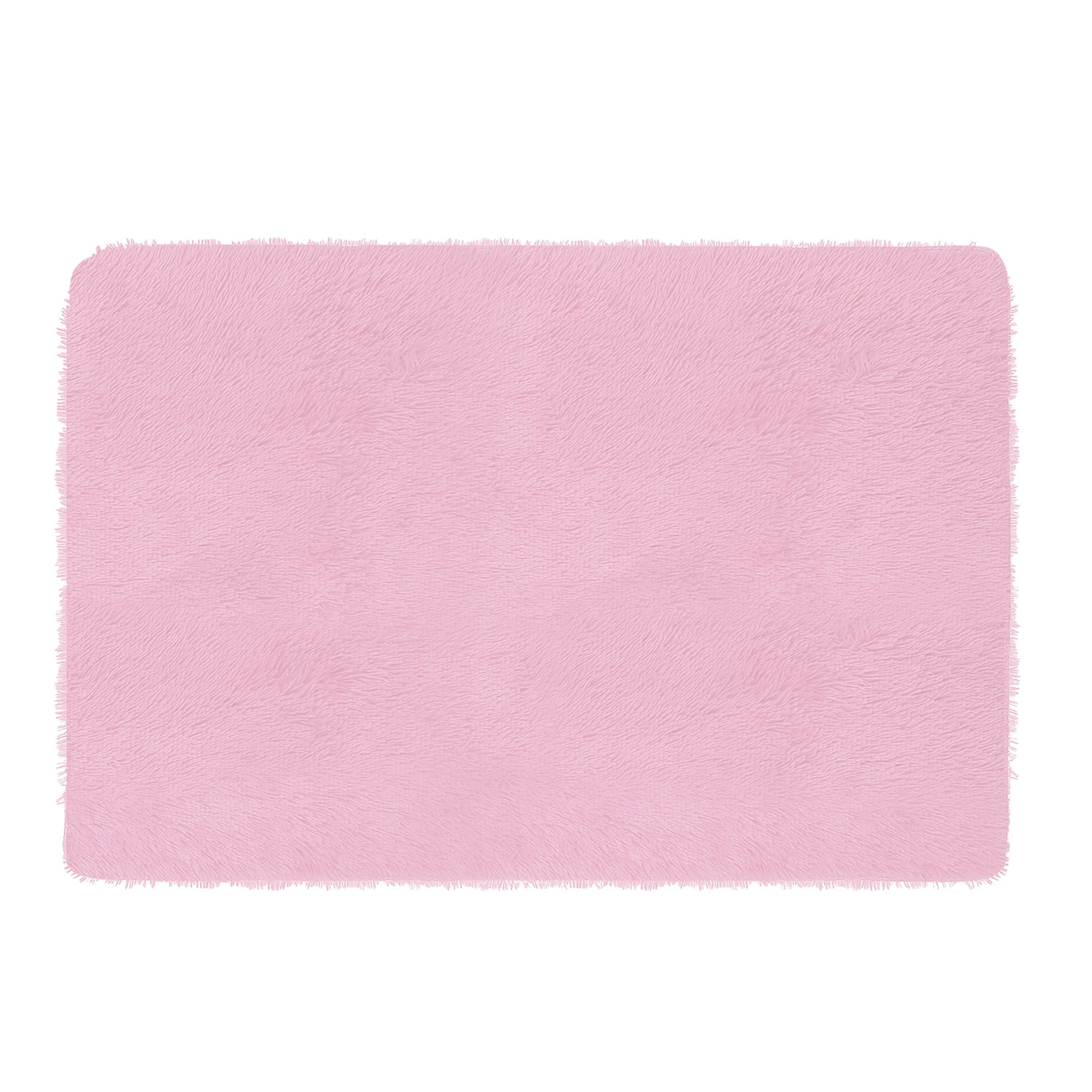 Fluffy Bedroom Rug 4� x 2.6� Anti-Skid Shaggy Area Rug Decorative Floor Carpet Mat for Nursery Bedroom Living Room