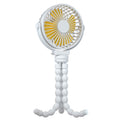 Portable Baby Stroller Fan - Rechargeable Handheld Fan with Flexible Tripod - 3 Speeds - 360� Tilt Head
