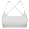 Women Cross Back Sports Bra, Open Back, Thin Straps, Low Impact