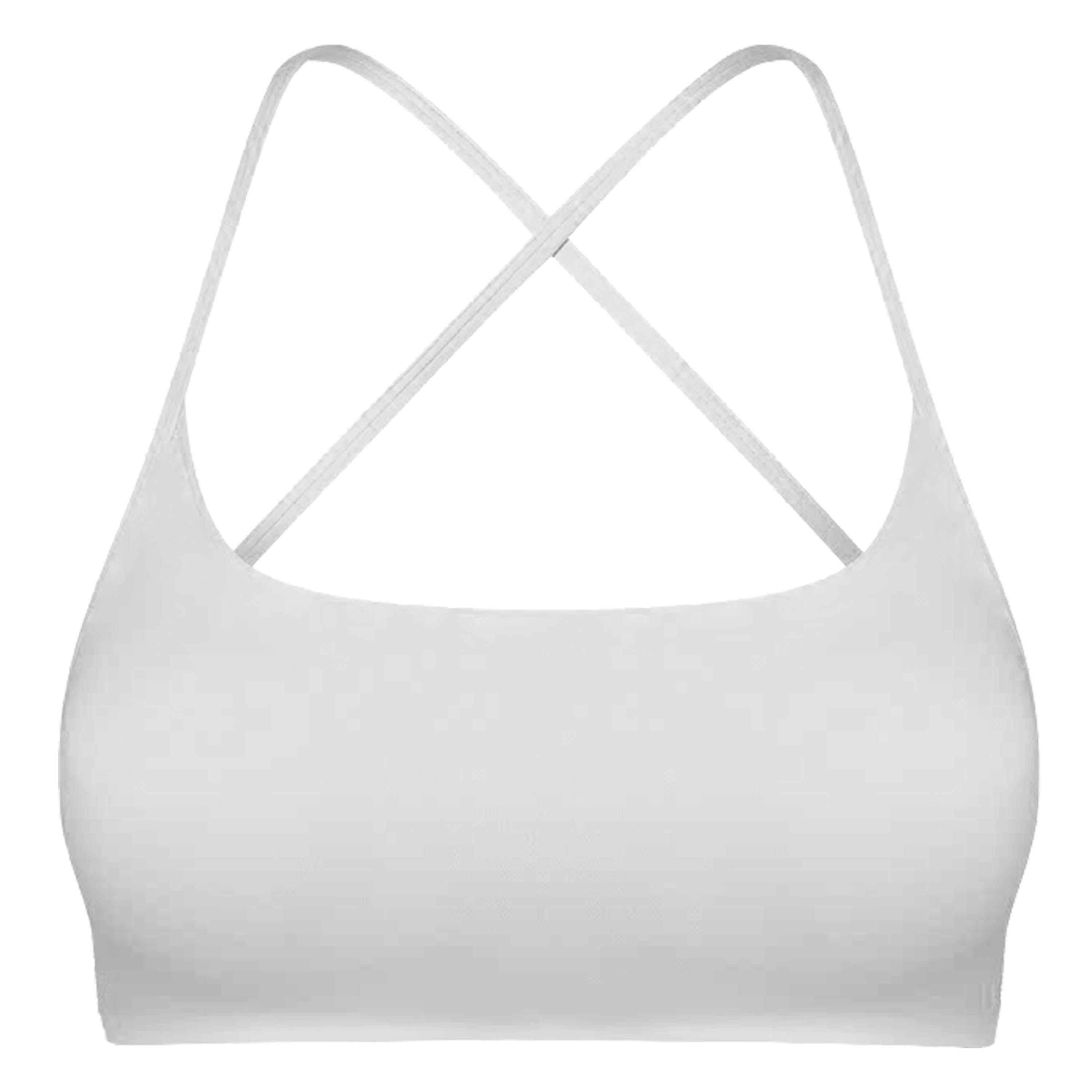 Women Cross Back Sports Bra, Open Back, Thin Straps, Low Impact