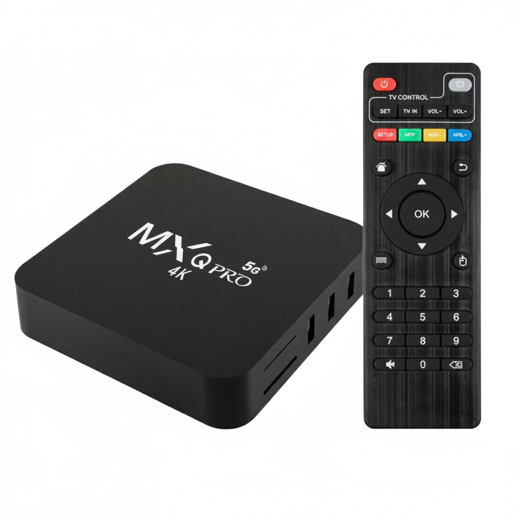 MXQ Pro 4K Ultra HD 64Bit Wifi Android 7.1 Quad Core Smart TV Box Media Player