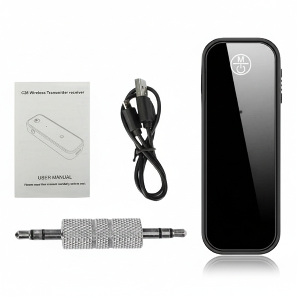 USB Wireless Bluetooth 5.0 Transmitter Receiver 2in1 Audio Adapter 3.5mm Aux Car