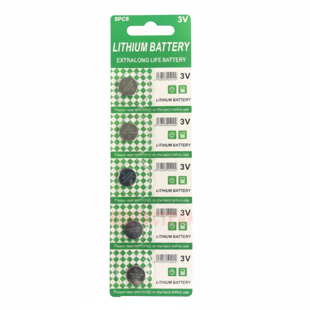 5 PCS New Lithium Battery 3V CR1225 /CR 1225 Button Cell Watch EXTRA LONG LIFE