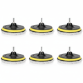 5PCS 6" Buffing Polishing Pad Wool Wheel Mop Kit For Car Polisher Drill Adapter