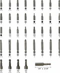 37 Piece Impact Screwdriver Bit Set Nut Driver Torx Phillips Tool Magnetic Drill