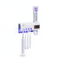 UV Light Sterilizer Toothbrush Holder Cleaner & Automatic Toothpaste Dispenser