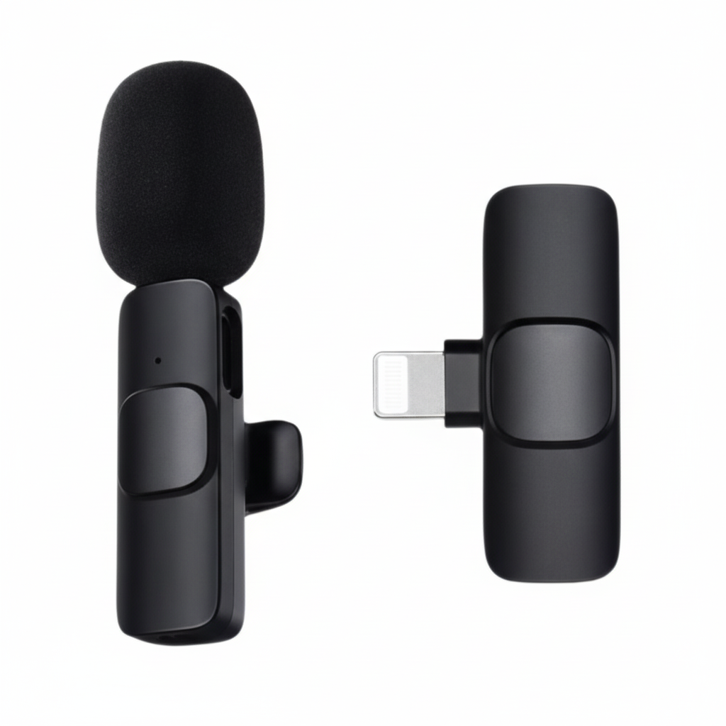 Lavalier Microphone Wireless Audio Video Recording Mini Mic For Android/iPhone